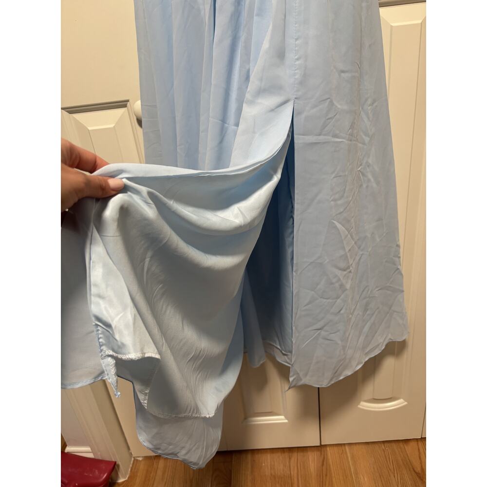 Women’s Light Blue Off-Shoulder Evening Dress Size 12 - Picture 4 of 9